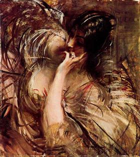 La Maison du Voile - Giovanni Boldini image 1 reproduction de peinture à l’huile