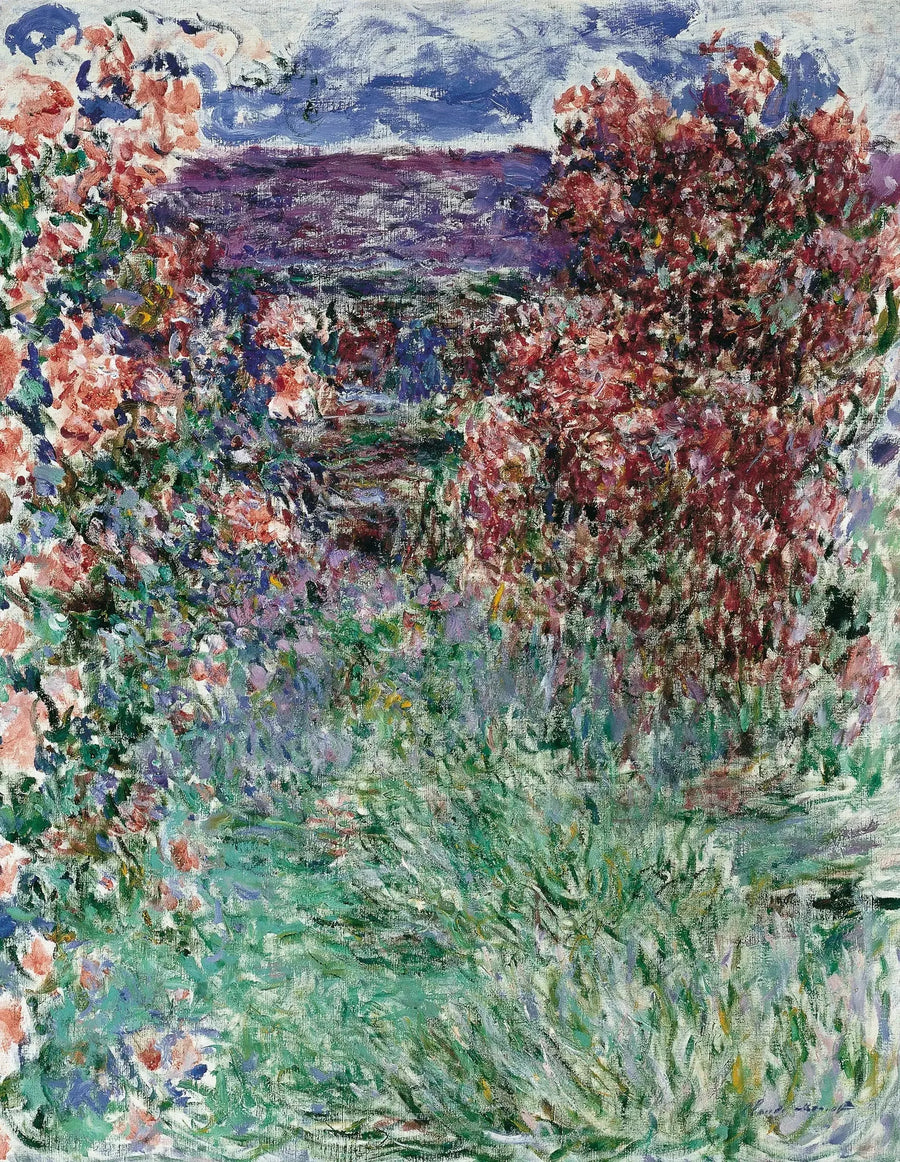 La casa entre las rosas - Claude Monet