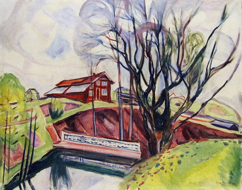 La Casa roja - Edvard Munch