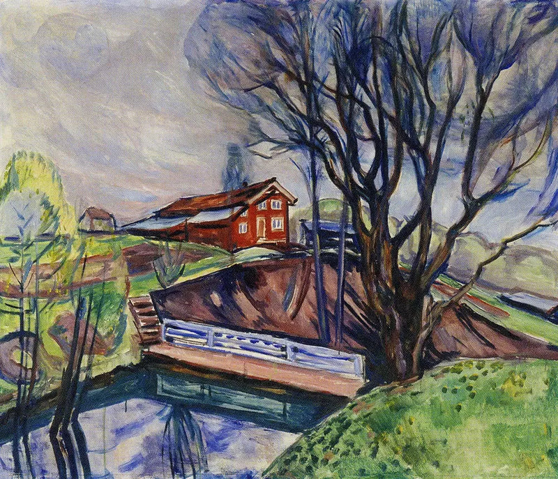 La Casa roja - Edvard Munch