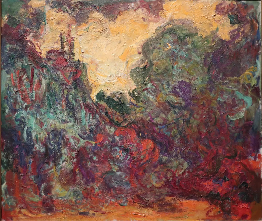 La casa vista desde el jardín de las rosas - Claude Monet