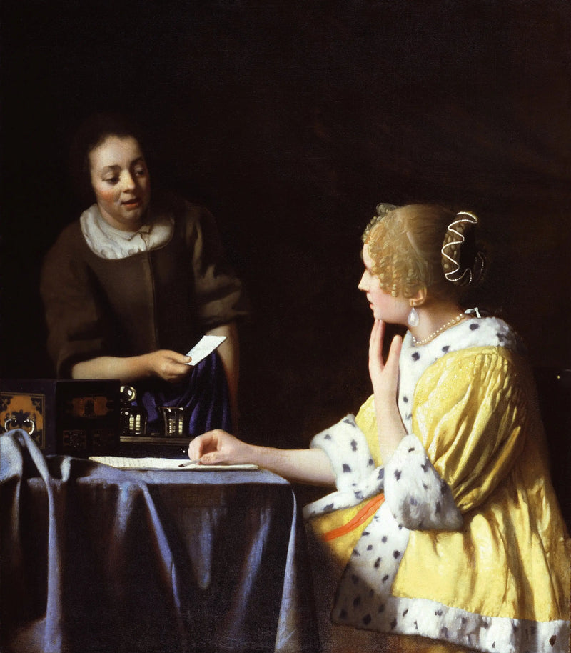 La Maestra y la Sirvienta - Johannes Vermeer