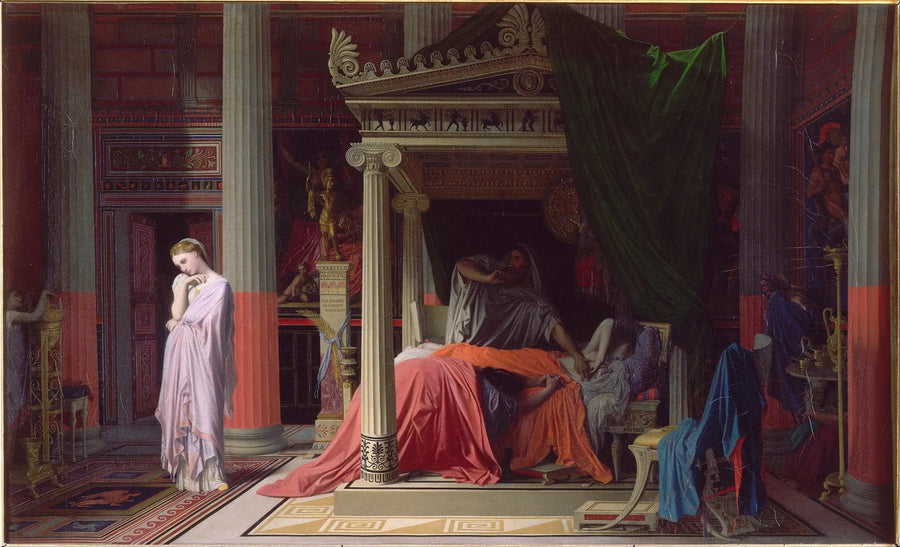 La Enfermedad de Antíoco - Jean-Auguste-Dominique Ingres