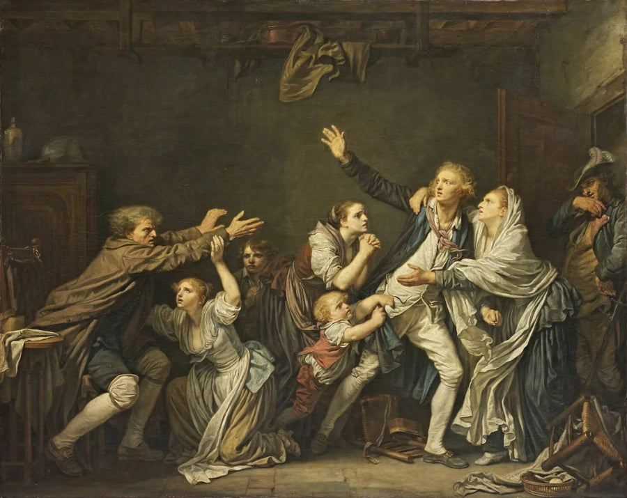 La maldición paterna - Jean-Baptiste Greuze
