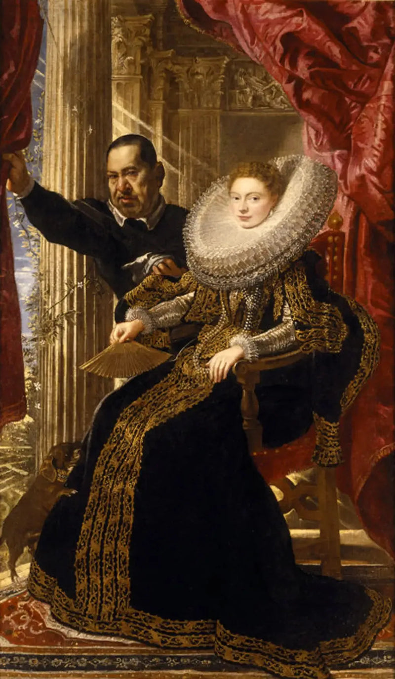 La marquesa Maria Grimaldi y su enano - Peter Paul Rubens