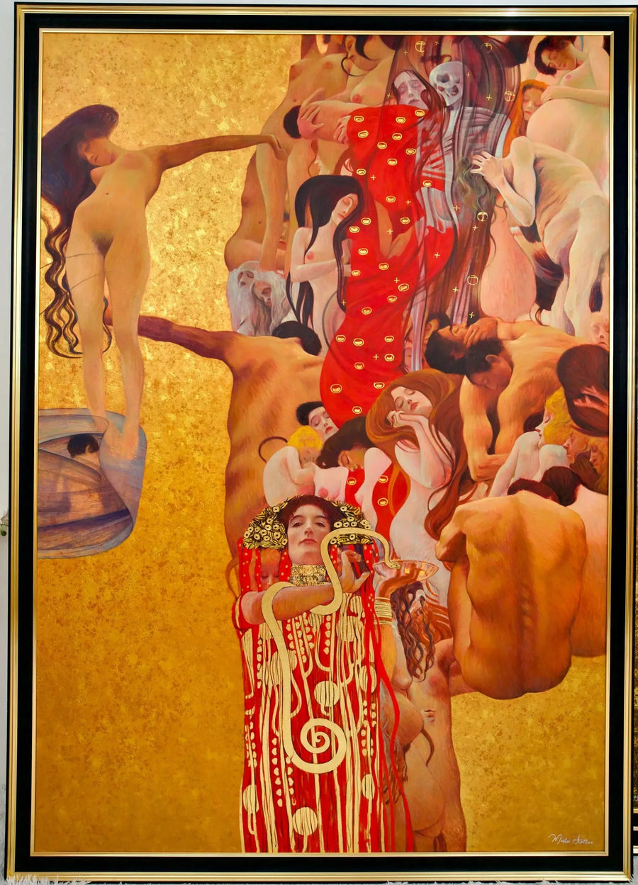 La Medicina – Una Obra Reimaginada de Gustav Klimt por Master Apollon | 180 x 270 cm