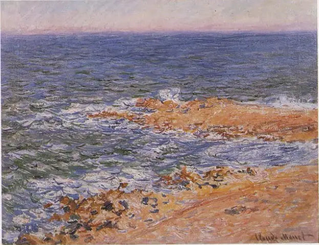 El mar en Antibes - Claude Monet