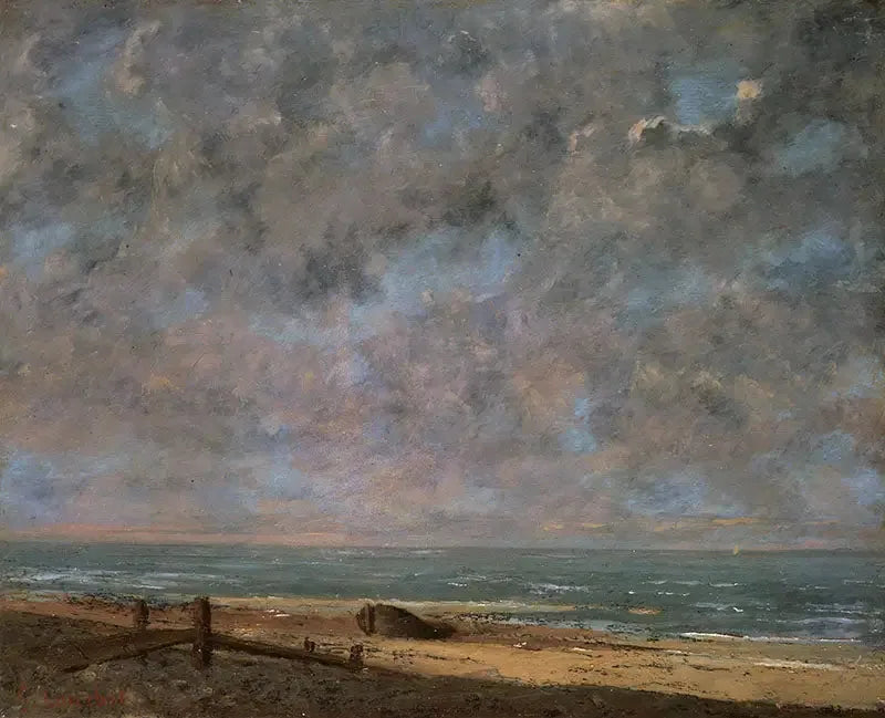 La Mer, en Étretat - Gustave Courbet