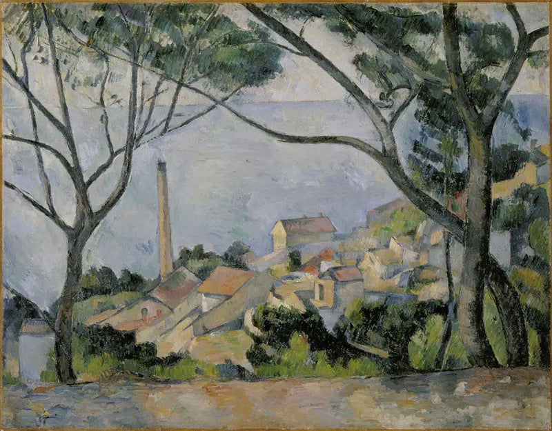 El mar en l'Estaque - Paul Cézanne