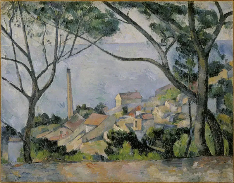 El mar en l'Estaque - Paul Cézanne
