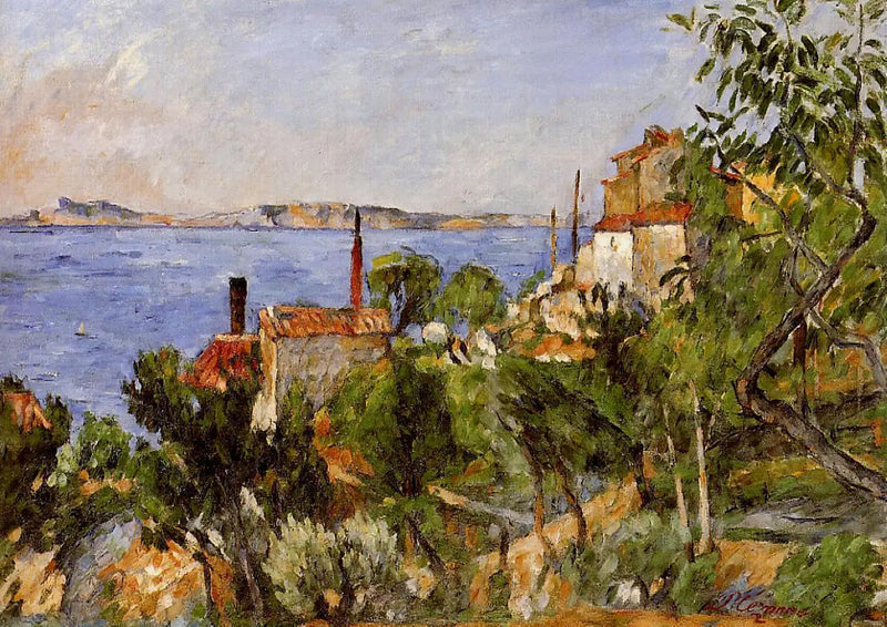 El Mar en l'Estaque - Paul Cézanne