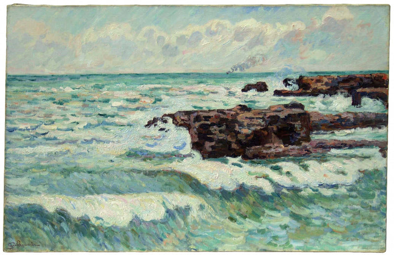 El mar en Saint-Palais - Armand Guillaumin