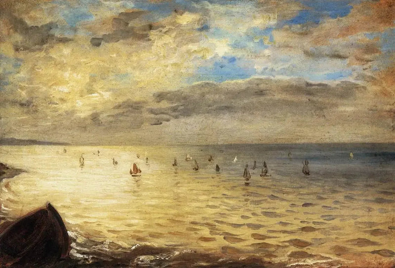 El Mar visto desde las alturas de Dieppe - Eugène Delacroix