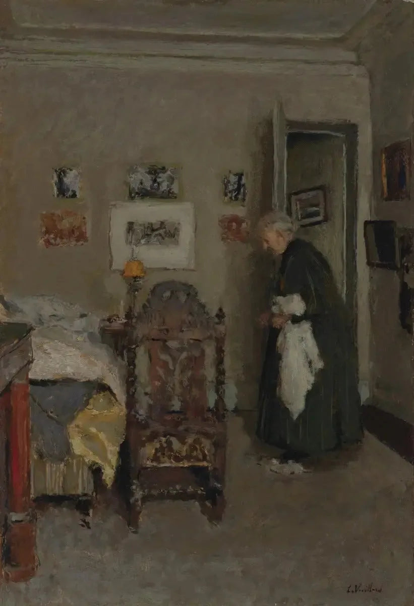 La madre del artista en su apartamento, calle de Calais, París - Mañana - Édouard Vuillard