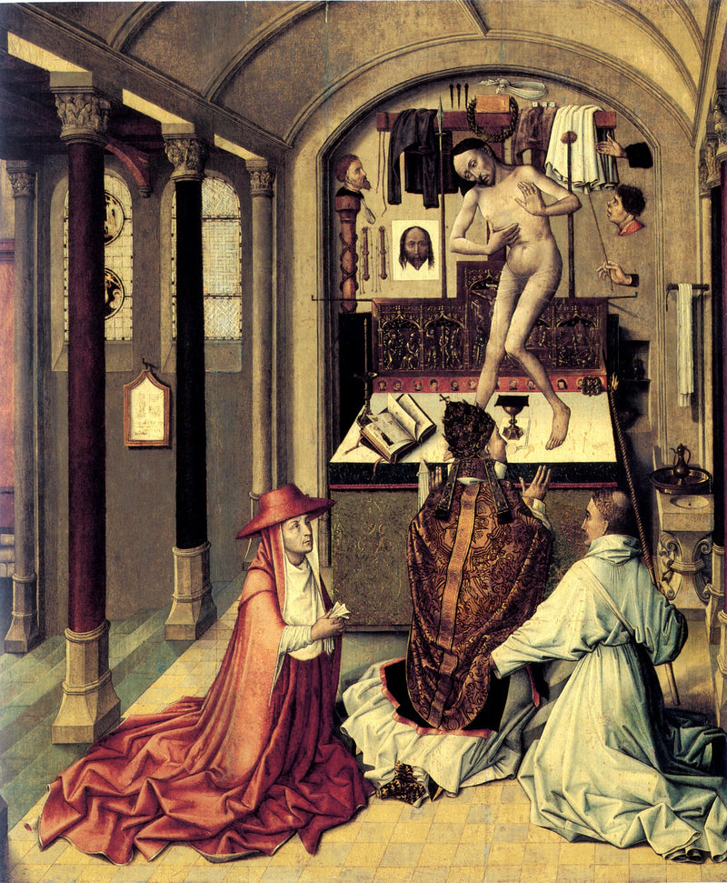 La Misa de San Gregorio - Robert Campin