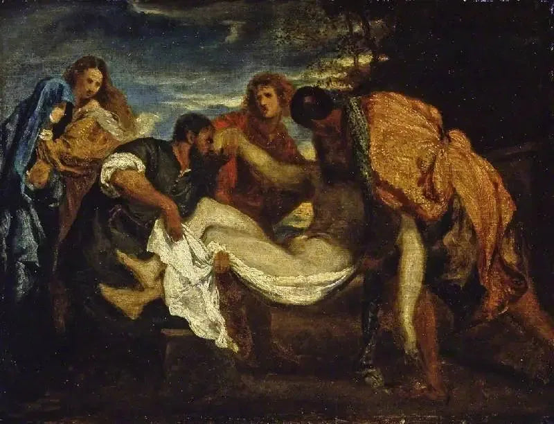 La Sepultura, según Tiziano - Henri Fantin-Latour