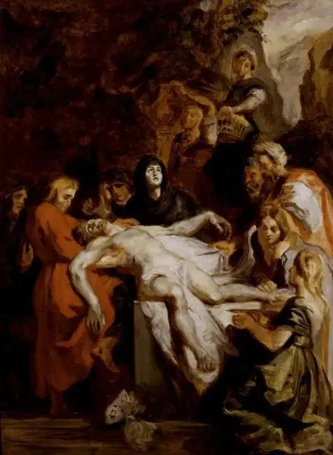 La colocación en el sepulcro - Eugène Delacroix