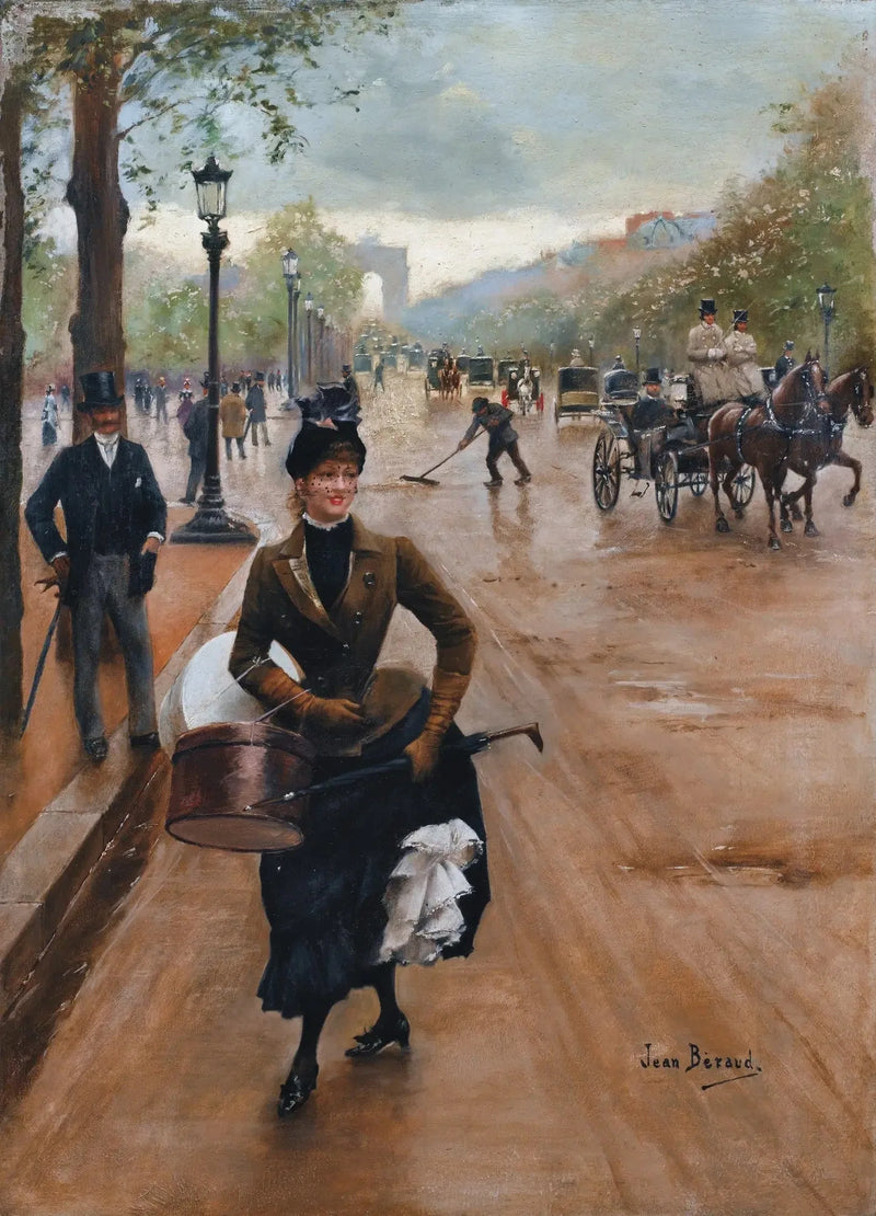 La Modista en los Campos Elíseos - Jean Béroud