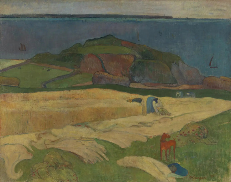 La Cosecha junto al mar, Le Pouldu - Paul Gauguin
