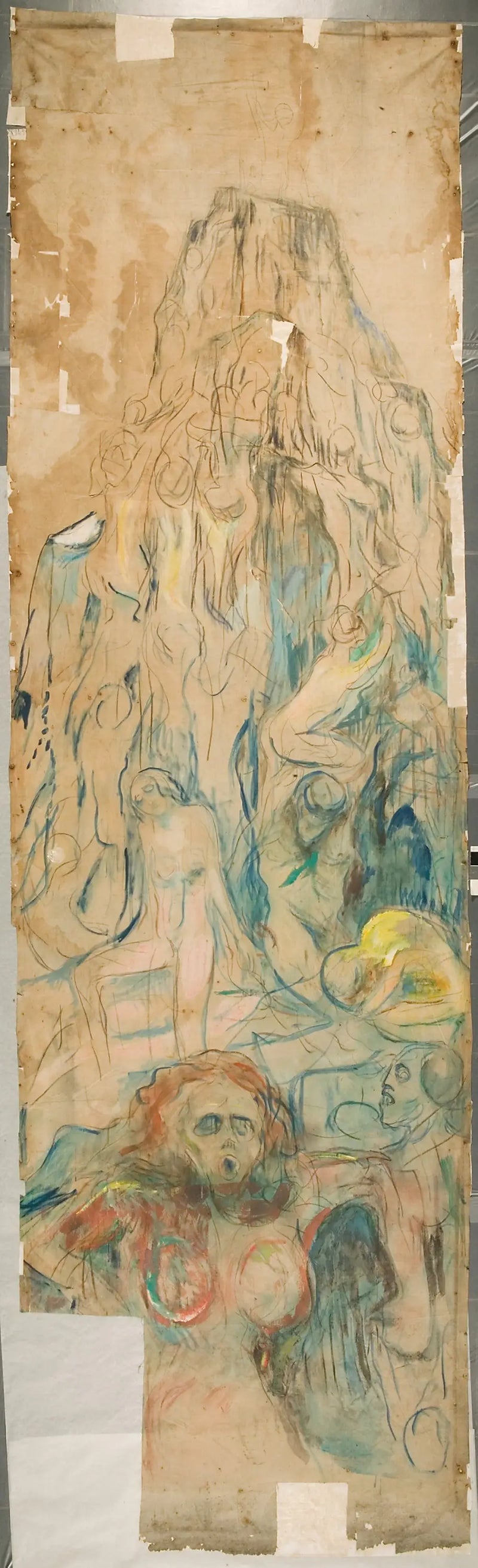 La Montaña humana: parte central - Edvard Munch