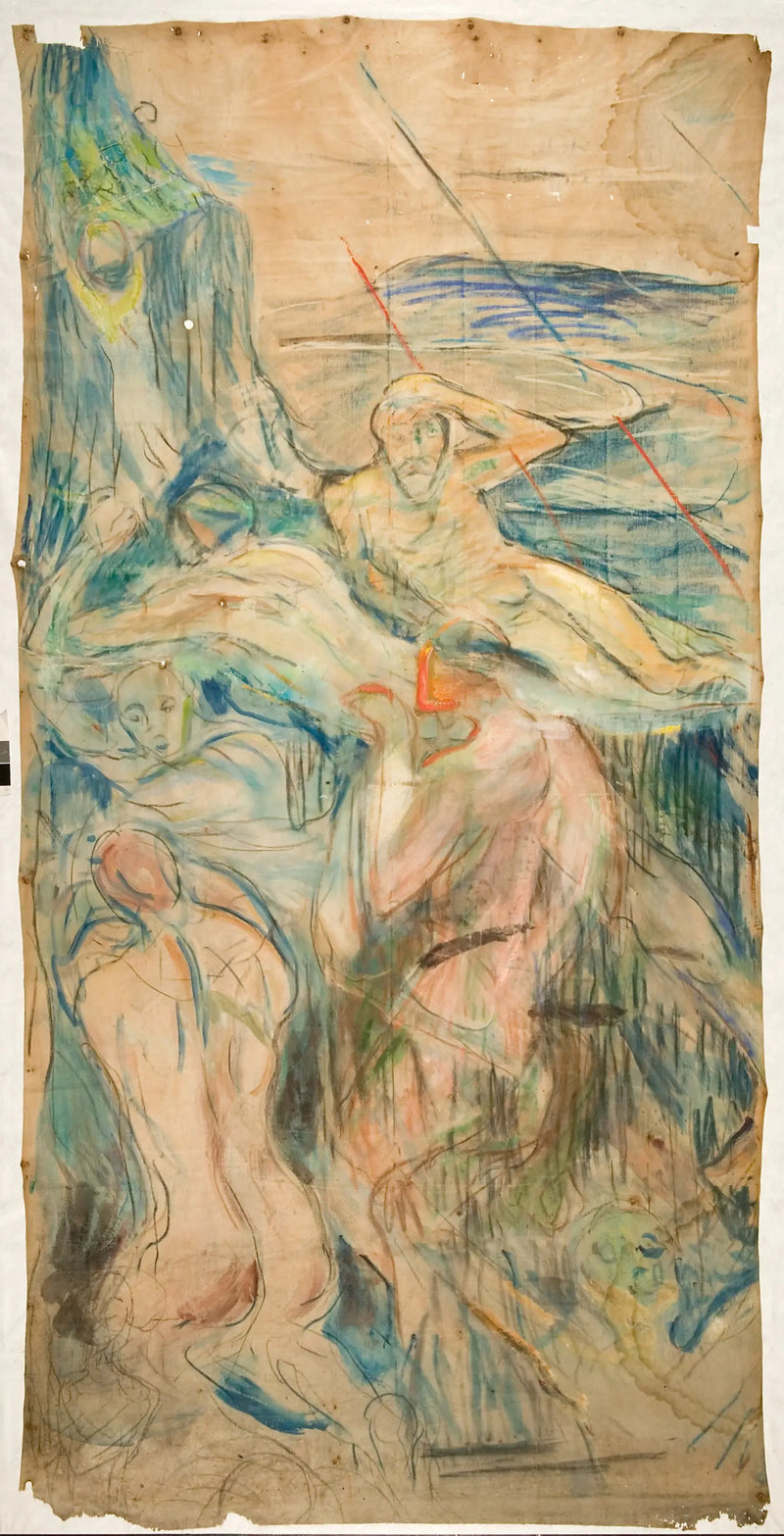 La Montaña humana: parte derecha - Edvard Munch