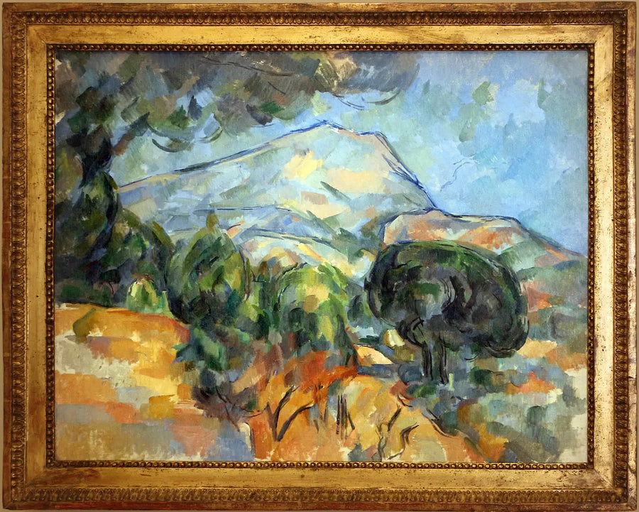 La Montaña Sainte-Victoire sobre la carretera de Tholonet (con pino parasol) - Paul Cézanne