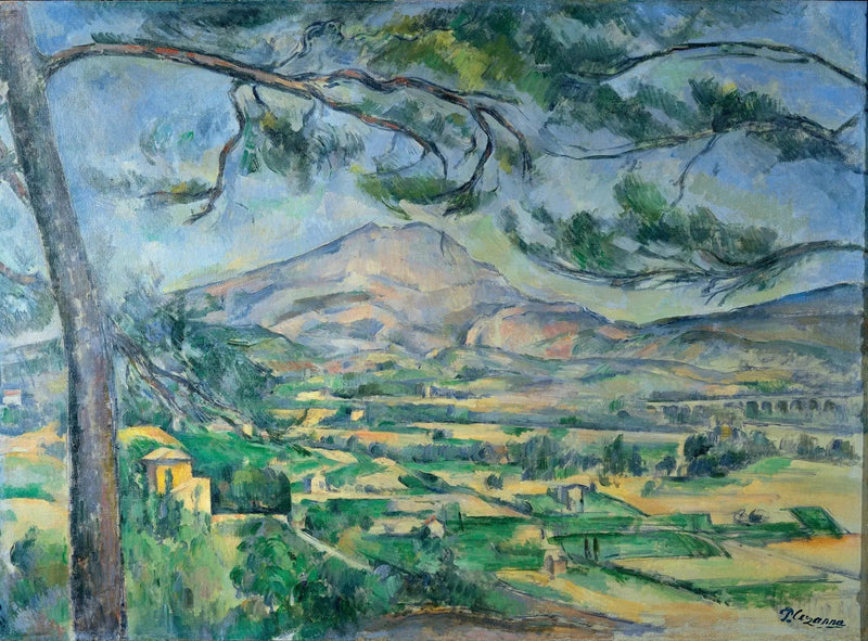 La Montaña Sainte-Victoire con el gran pino - Paul Cézanne