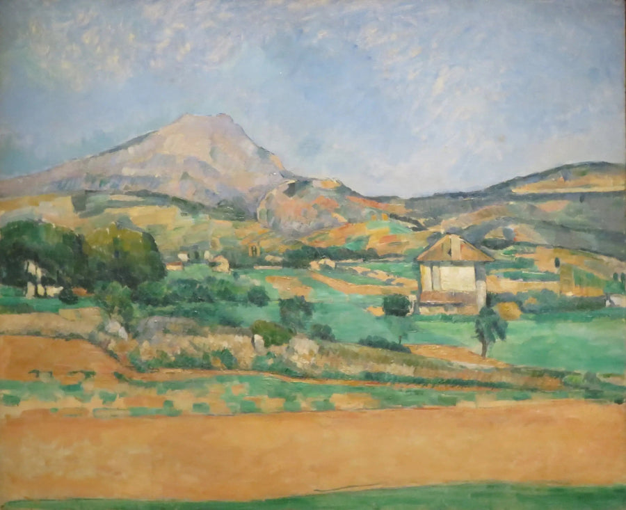 La Montaña Sainte-Victoire vista desde el camino de Valcros (y la bastida La Générale) - Paul Cézanne