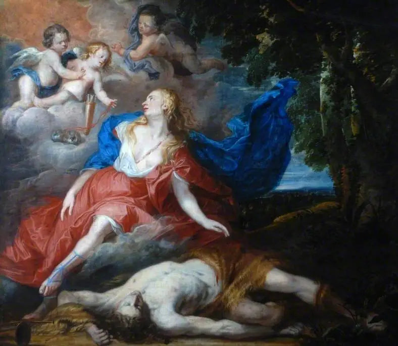 La muerte de Adonis - Antoine van Dyck