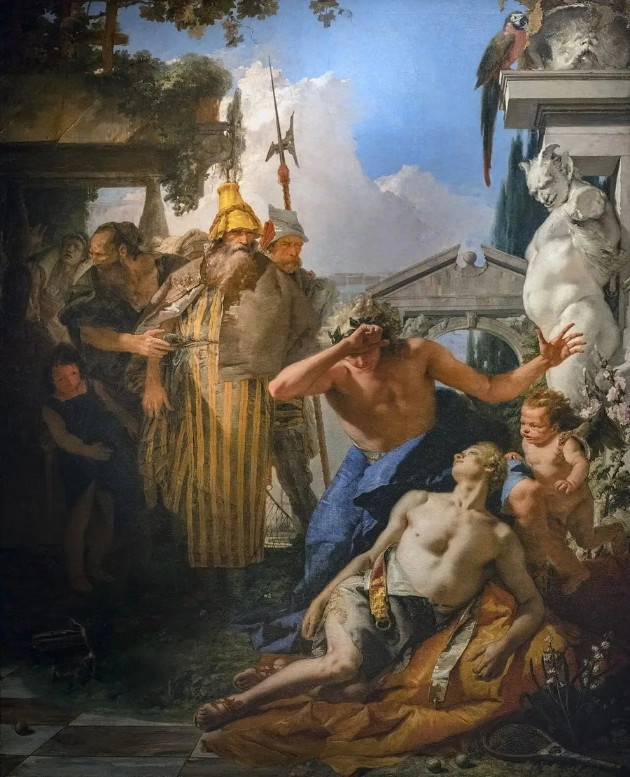 La Muerte de Hipacinto - Giovanni Battista Tiepolo