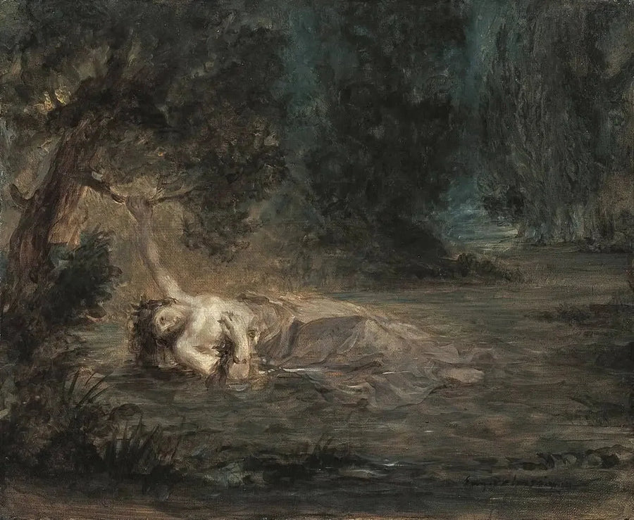 La Muerte de Ofelia - Eugène Delacroix