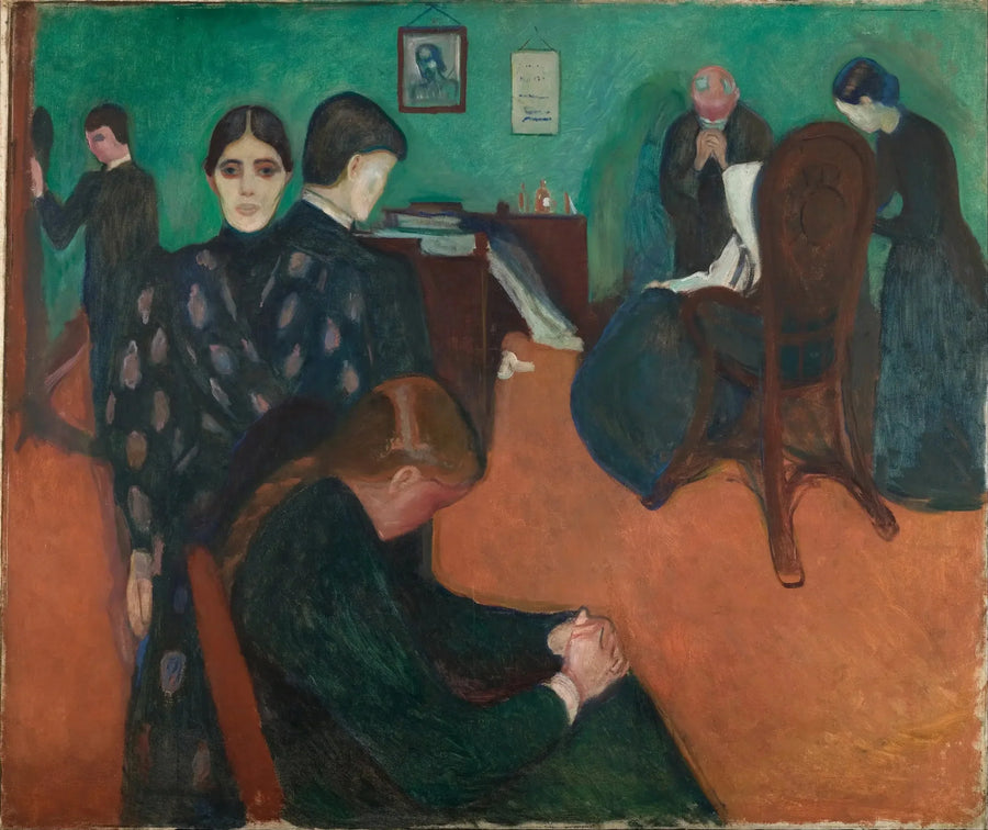 La Muerte en la habitación del enfermo - Edvard Munch