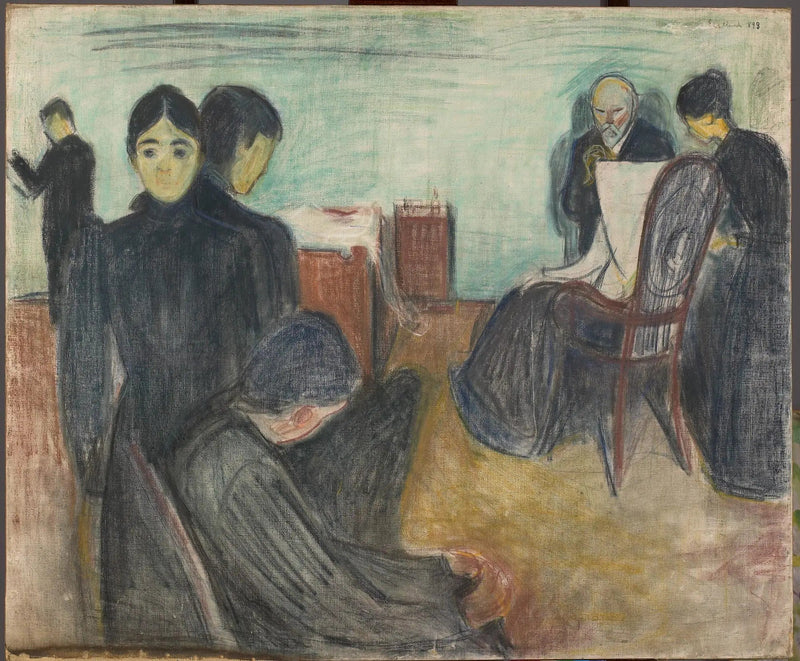 La Muerte en la habitación del enfermo - Edvard Munch