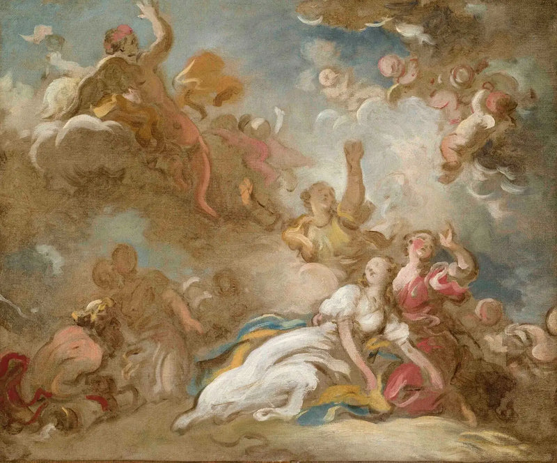La muerte de Cleopatra - Jean-Honoré Fragonard