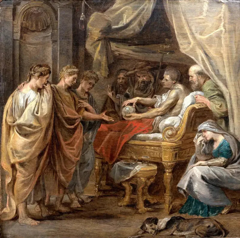 La muerte de Constantino el Grande - Peter Paul Rubens