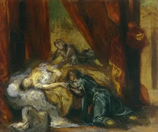 La muerte de Desdémona - Eugène Delacroix