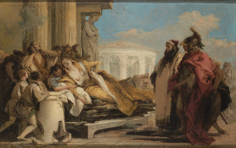 La muerte de Dido - Giovanni Battista Tiepolo