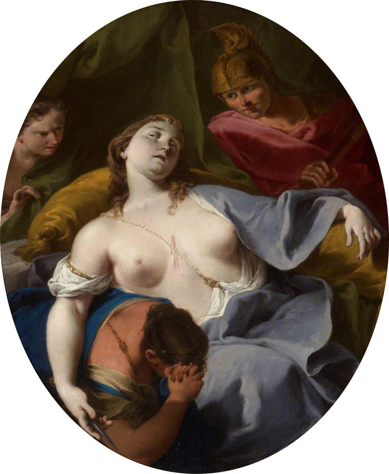 La muerte de Lucrezia - Giovanni Battista Pittoni