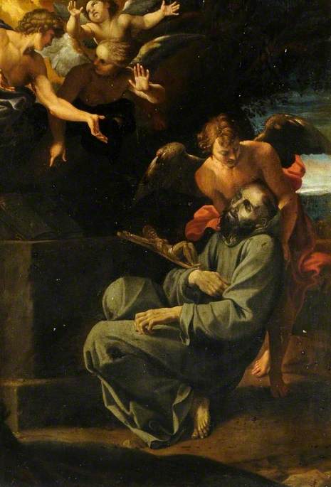 La Muerte de san Francisco (El éxtasis de san Francisco) - Annibale Carracci