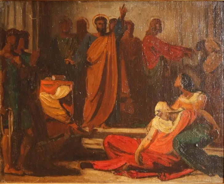 La Muerte de Saphira - León Bonnat