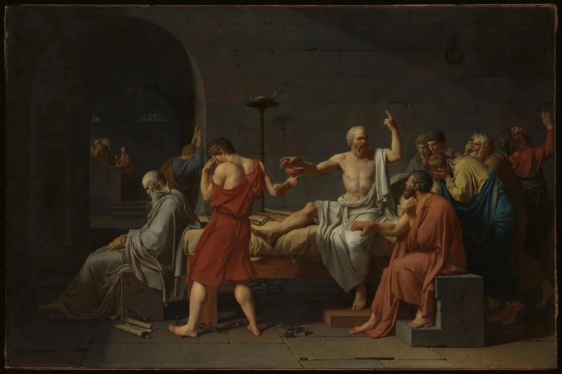 La Muerte de Sócrates - Jacques-Louis David