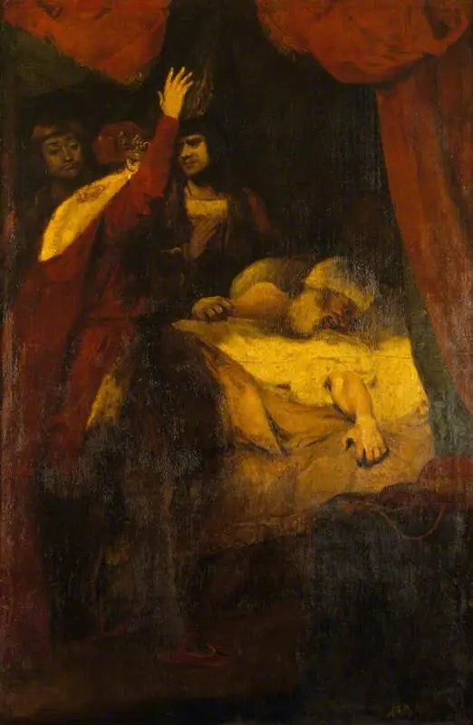 La muerte del cardenal Beaufort (1377-1447) (extracto de Enrique VI de William Shakespeare, parte II, acto III, escena iii) - Joshua Reynolds