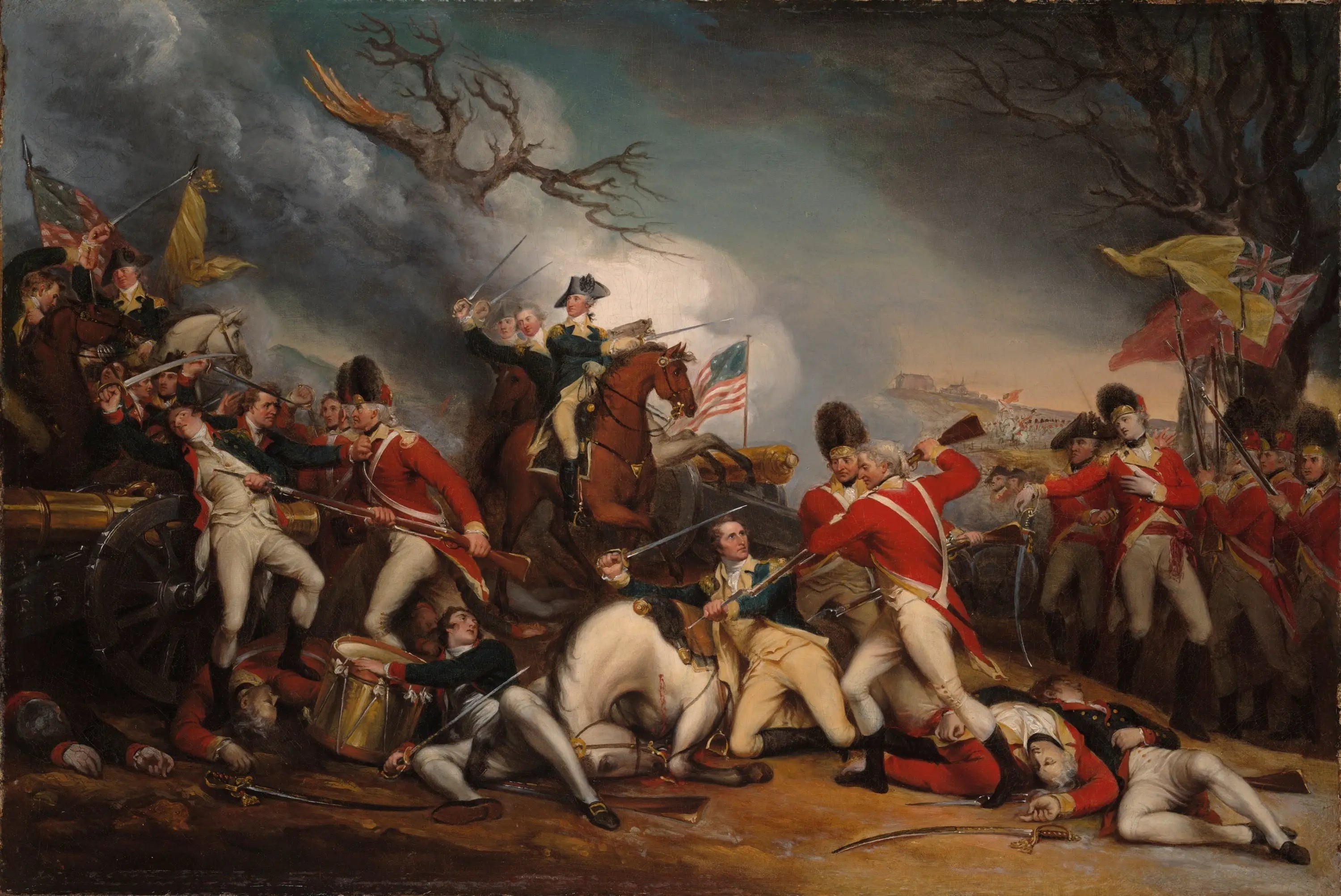 La mort du général Mercer à la bataille de Princeton le 3 janvier 1777 - John Trumbull - Alpha Reproduction