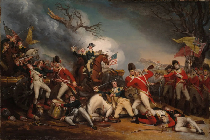 La muerte del general Mercer en la batalla de Princeton, el 3 de enero de 1777 - John Trumbull