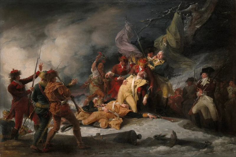 La Muerte del general Montgomery en la batalla de Quebec, el 31 de diciembre de 1775 - John Trumbull