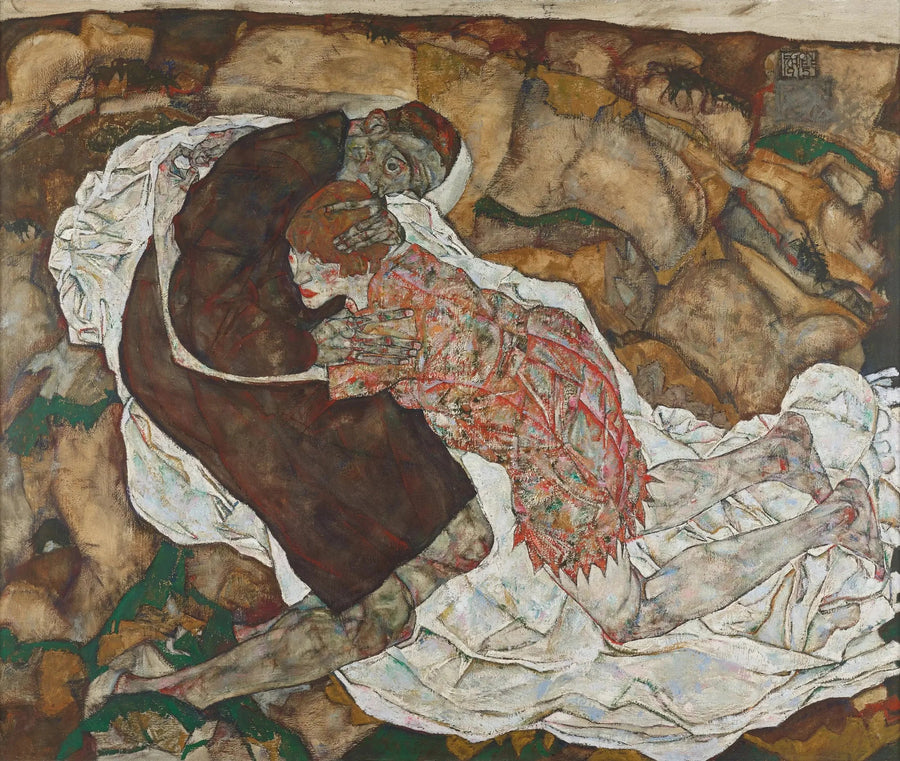 La Muerte y la joven - Egon Schiele