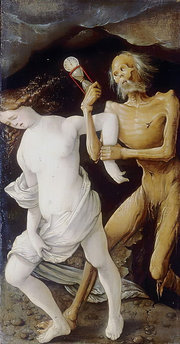 La muerte persigue a una joven - Hans Baldung Grien