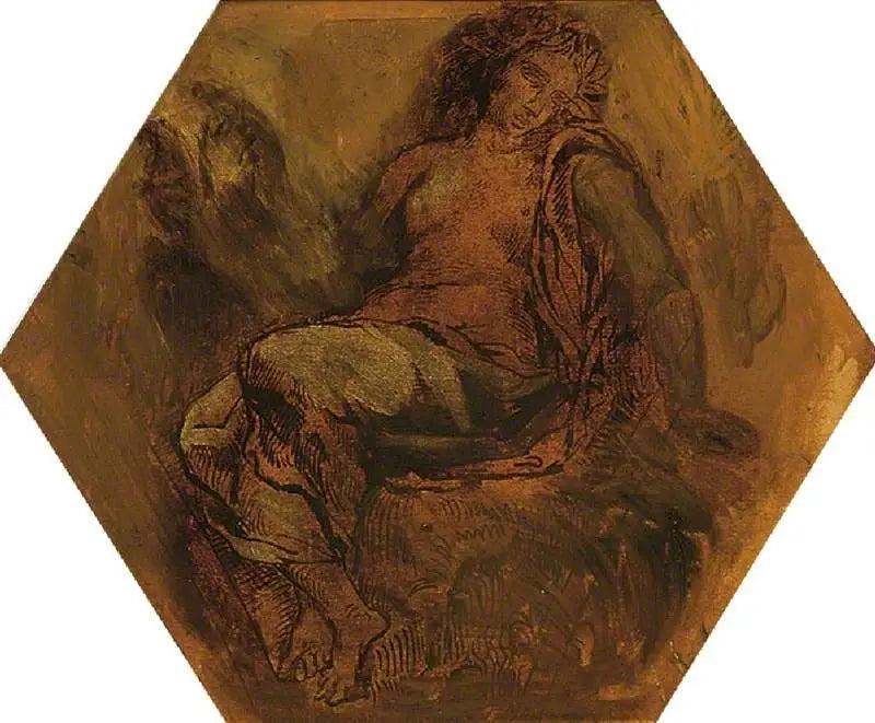 La Muse d'Orphée - Eugène Delacroix image 1 reproduction artisanale de tableau