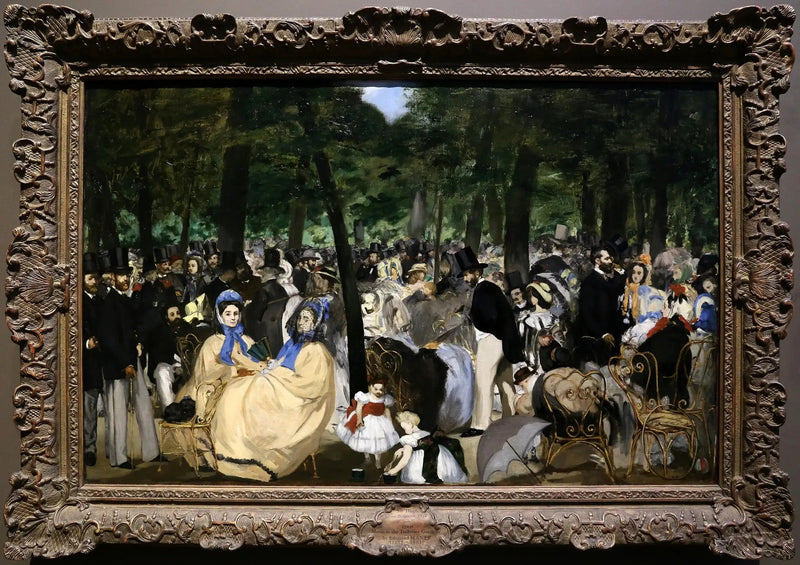 La Música en las Tullerías - Édouard Manet