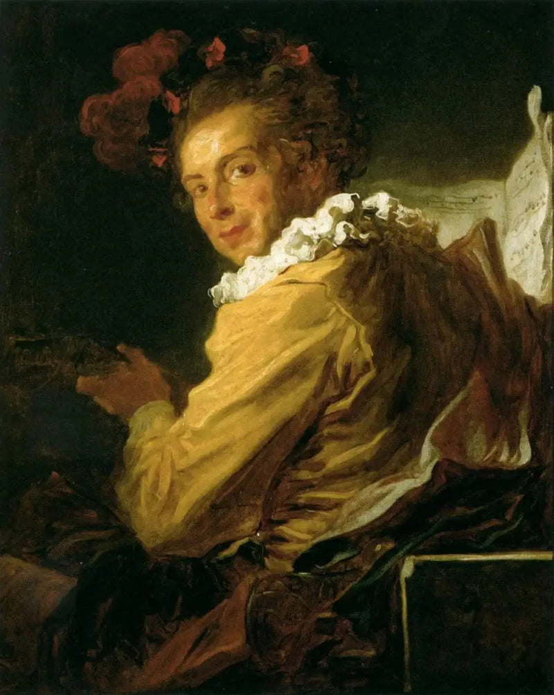 La música - Retrato de M. de la Bretèche - Jean-Honoré Fragonard